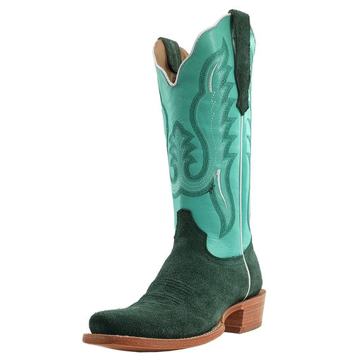 R. Watson Women's Teal Rough Out Boot WOMEN - Footwear - Boots - Western Boots R Watson   