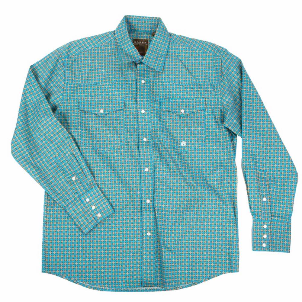 Roper Men's Castile Foulard Shirt MEN - Clothing - Shirts - Long Sleeve ROPER APPAREL & FOOTWEAR