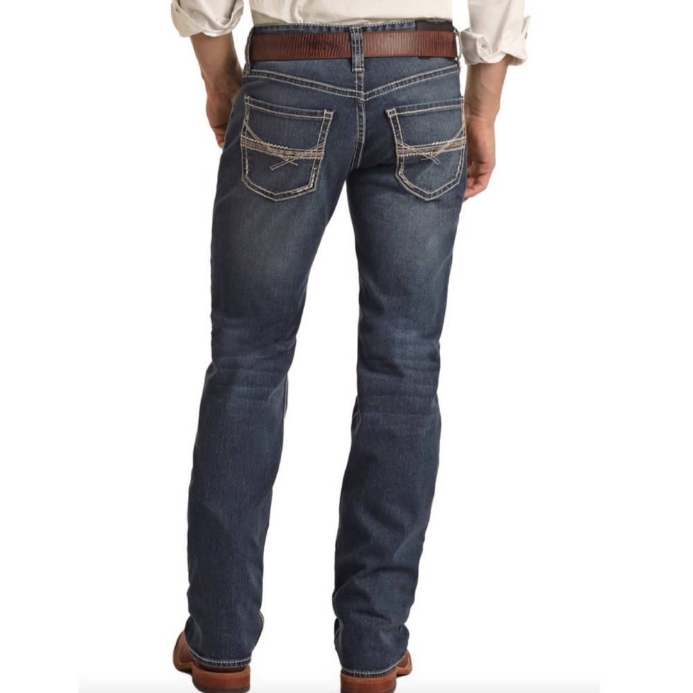 Rock & Roll Denim Men's Pistol Straight Bootcut Jean