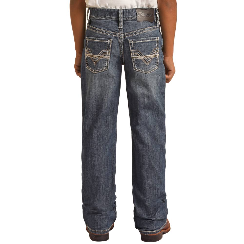 Rock & Roll Denim Boy's Two Tone Stitch Bootcut Jeans KIDS - Boys - Clothing - Jeans Panhandle   