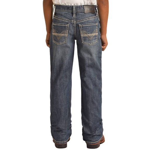Rock & Roll Denim Boy's Two Tone Stitch Bootcut Jeans - FINAL SALE KIDS - Boys - Clothing - Jeans Panhandle
