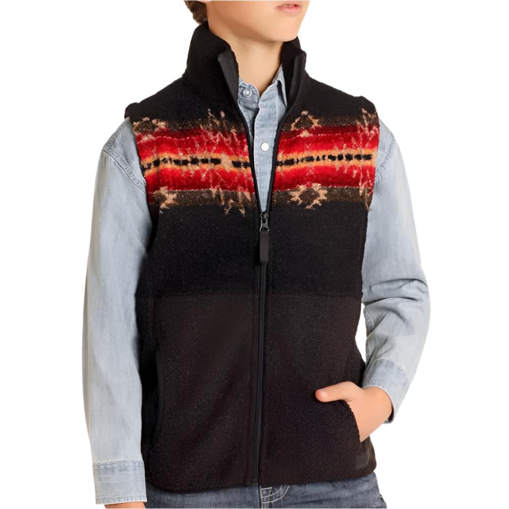 Rock & Roll Denim Boy's Aztec Berber Border Vest KIDS - Boys - Clothing - Outerwear - Vests Panhandle   