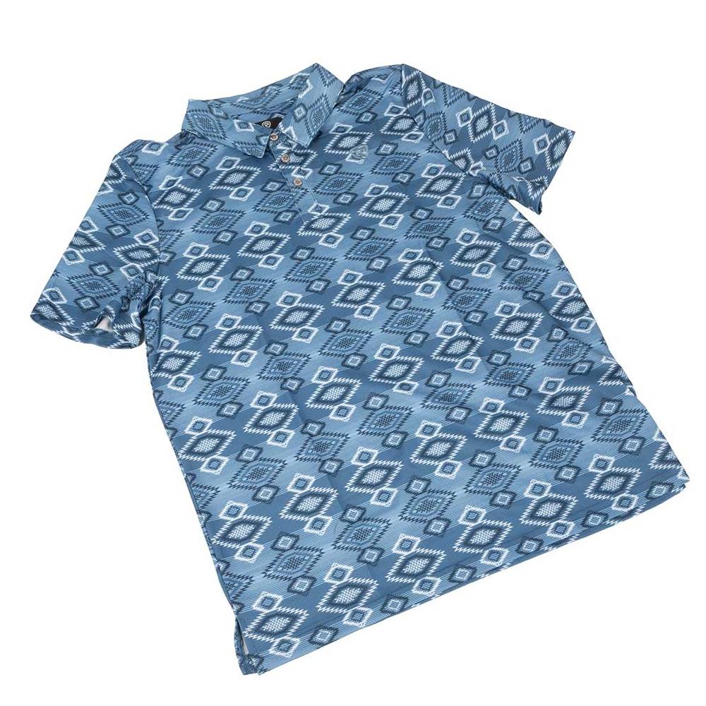 Rock & Roll Denim Boy's Aztec Printed Polo KIDS - Boys - Clothing - Shirts - Short Sleeve Shirts Panhandle   