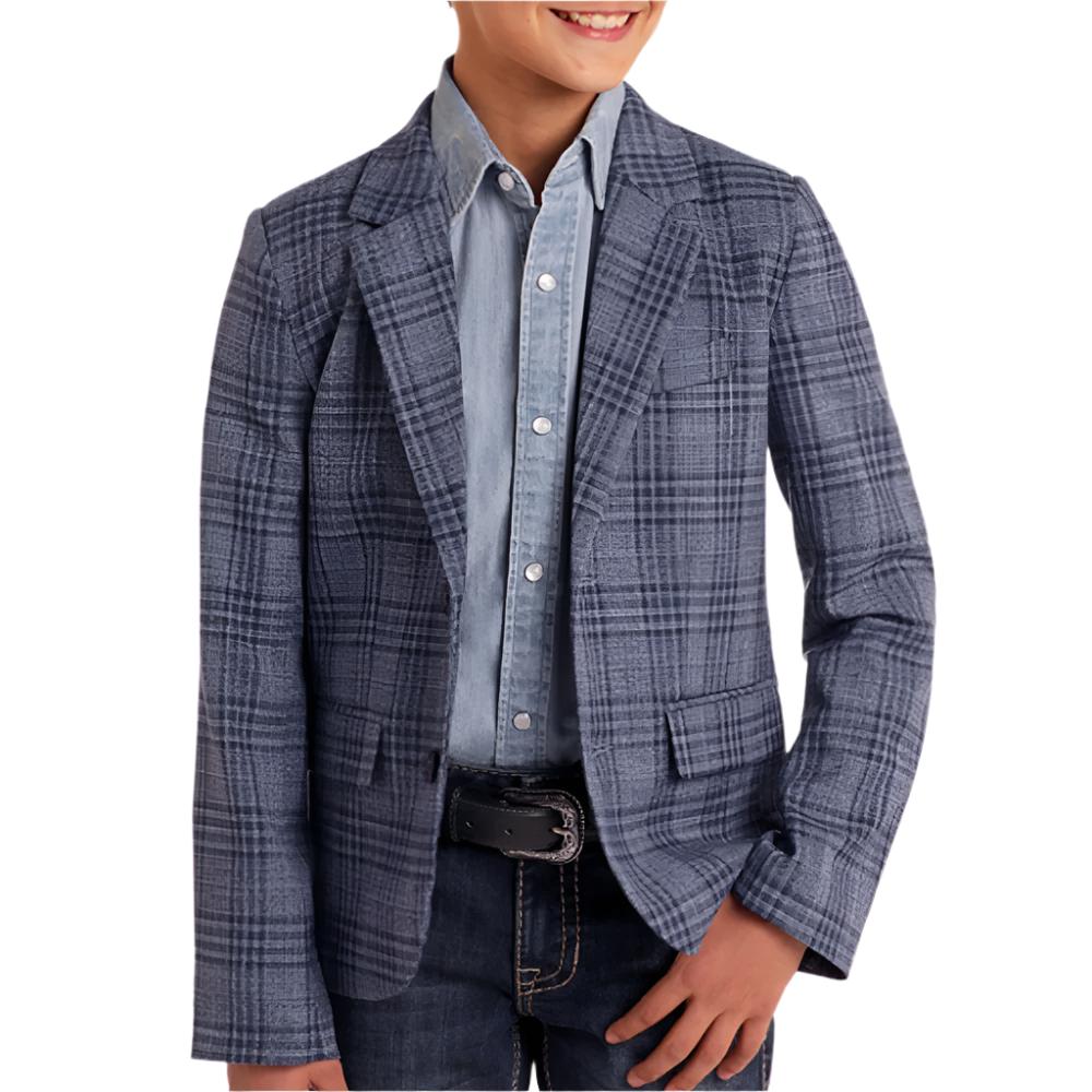 Rock & Roll Denim Boy's Plaid Sport Coat KIDS - Boys - Clothing - Sport Coats Panhandle