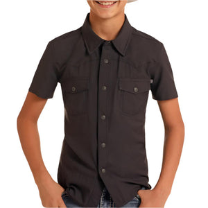 Rock & Roll Denim Boy's Solid Tek Shirt KIDS - Boys - Clothing - Shirts - Short Sleeve Shirts Panhandle   