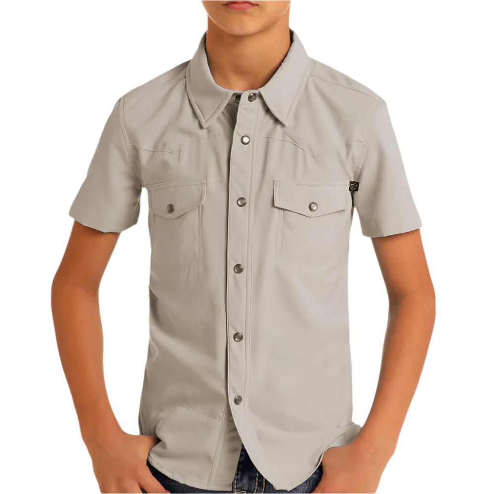 Rock & Roll Denim Boy's Solid Tek Shirt