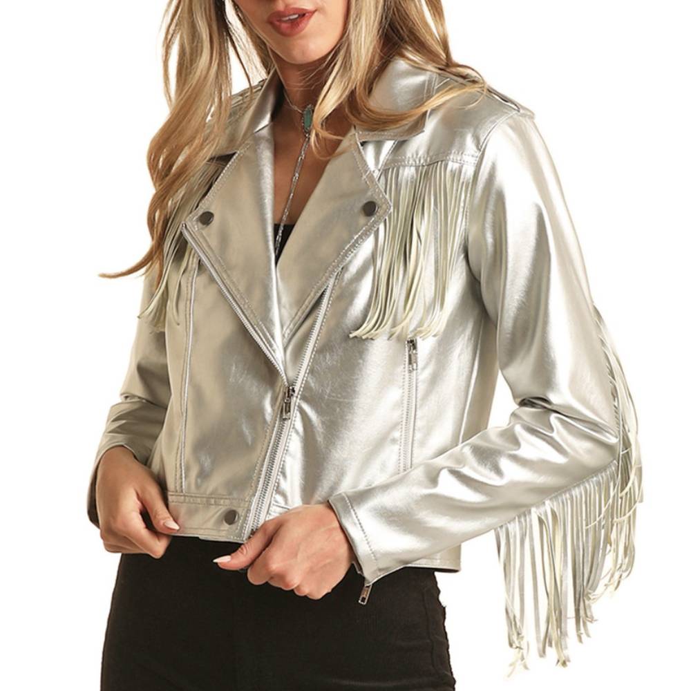 Rock & Roll Denim Women's Vegan Leather Jacket WOMEN - Clothing - Outerwear - Jackets Panhandle   