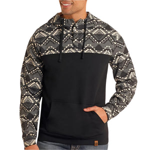 Rock & Roll Denim Men's Aztec Hoodie MEN - Clothing - Pullovers & Hoodies Panhandle   