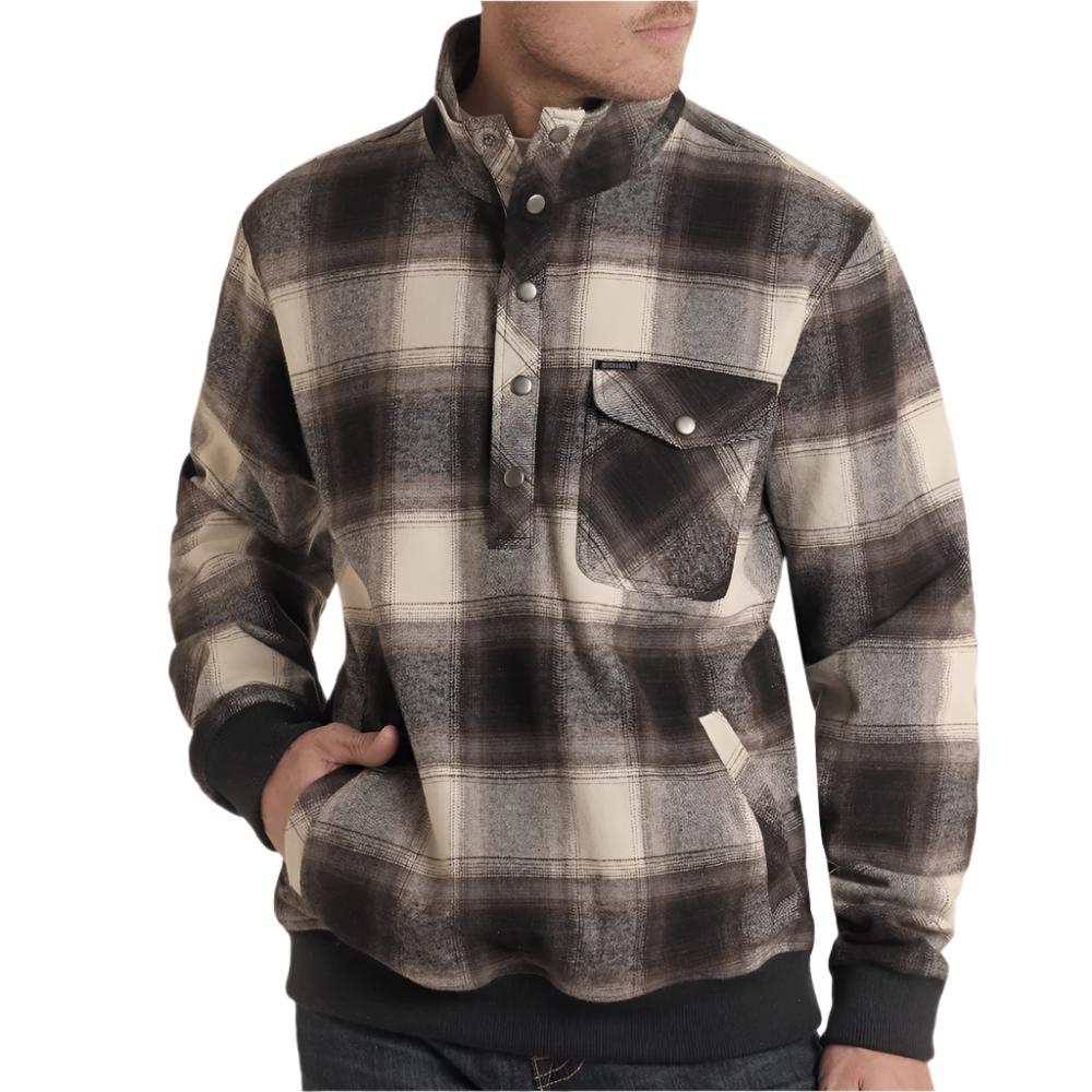 Rock & Roll Denim Men's Plaid Jacquard Bomber Pullover MEN - Clothing - Pullovers & Hoodies Panhandle