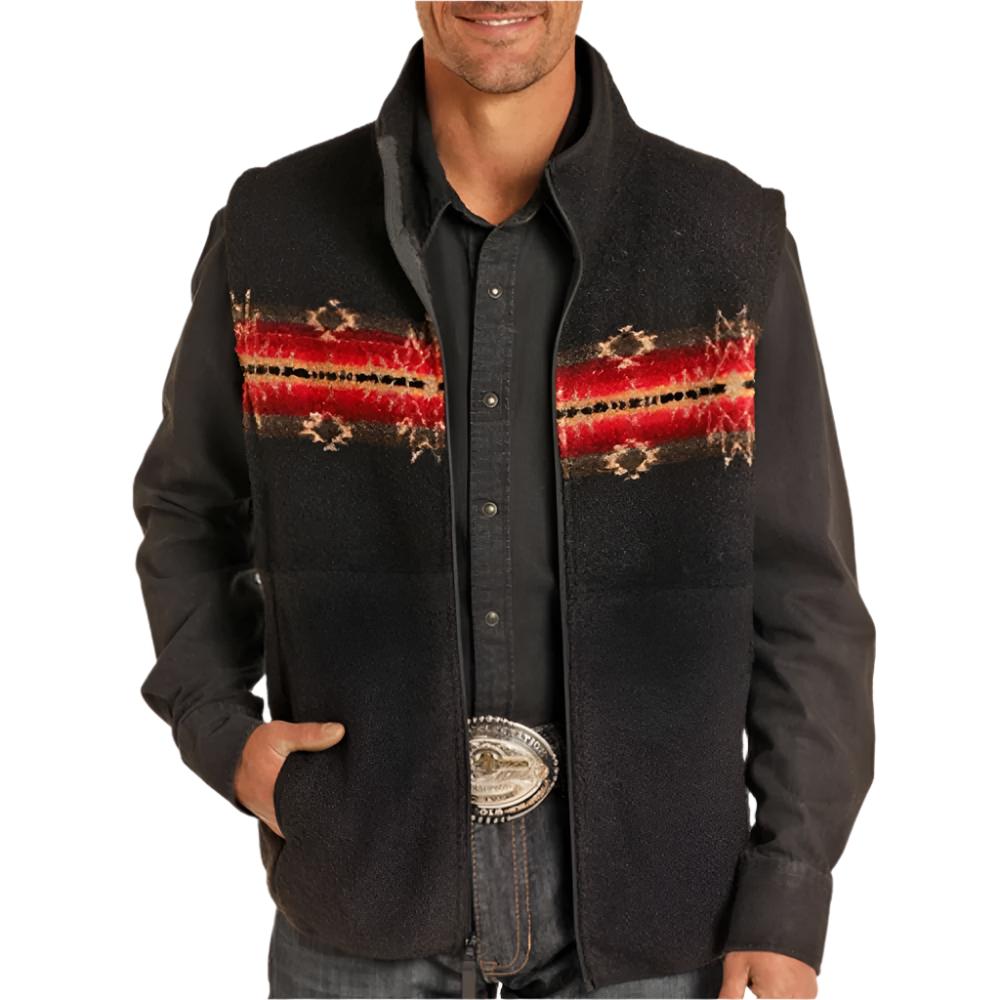 Rock & Roll Denim Men's Aztec Berber Border Vest MEN - Clothing - Outerwear - Vests Panhandle   