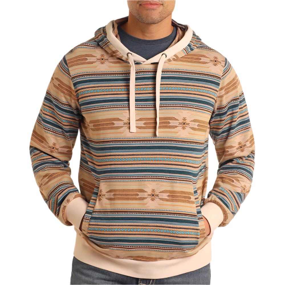 Rock & Roll Denim Men's Aztec Jacquard Hoodie MEN - Clothing - Pullovers & Hoodies Panhandle