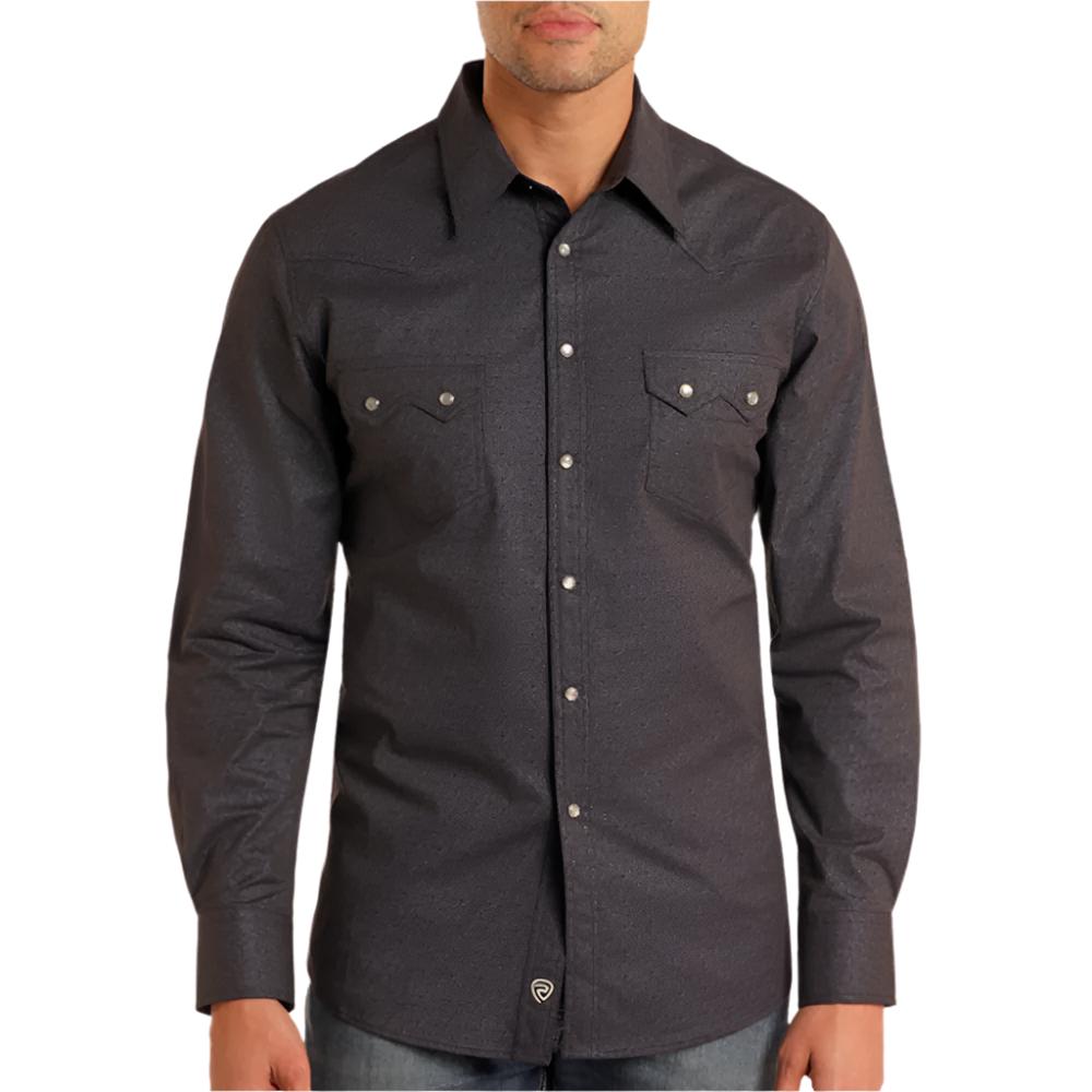 Rock & Roll Denim Men's Geo Print Shirt MEN - Clothing - Shirts - Long Sleeve Shirts Panhandle   