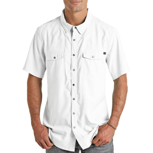 Rock & Roll Denim Men's Solid Ripstop Shirt MEN - Clothing - Shirts - Short Sleeve Shirts Panhandle   