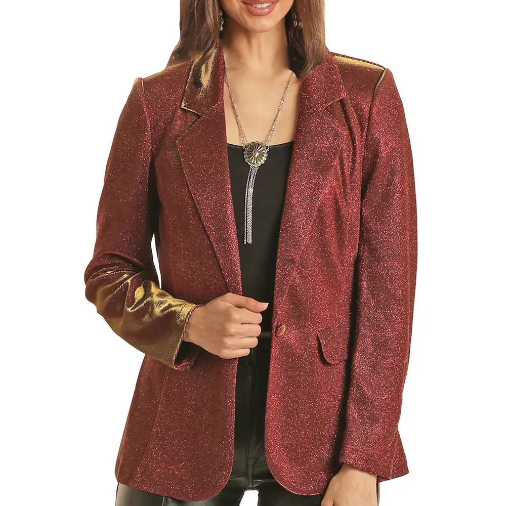 Rock & Roll Denim Women's Iridescent Blazer WOMEN - Clothing - Outerwear - Jackets Panhandle   