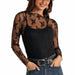 Rock & Roll Denim Womens Mesh Lace Top WOMEN - Clothing - Tops - Long Sleeved Panhandle   