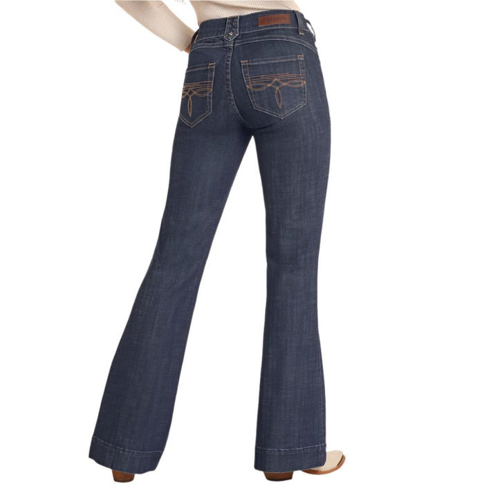 Rock & Roll Denim Women's Mid Rise Trouser - FINAL SALE WOMEN - Clothing - Jeans Panhandle
