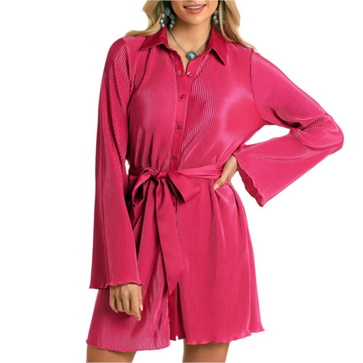 * Rock & Roll Denim Women's Plisse Shirt Dress - FINAL SALE WOMEN - Clothing - Dresses Panhandle