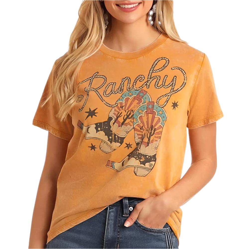 Rock & Roll Denim Women's Ranchy Graphic Tee WOMEN - Clothing - Tops - Short Sleeved Panhandle   