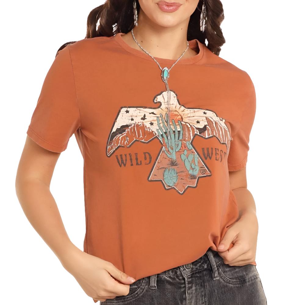 Rock & Roll Denim Women's Wild West Eagle Tee WOMEN - Clothing - Tops - Short Sleeved Panhandle   