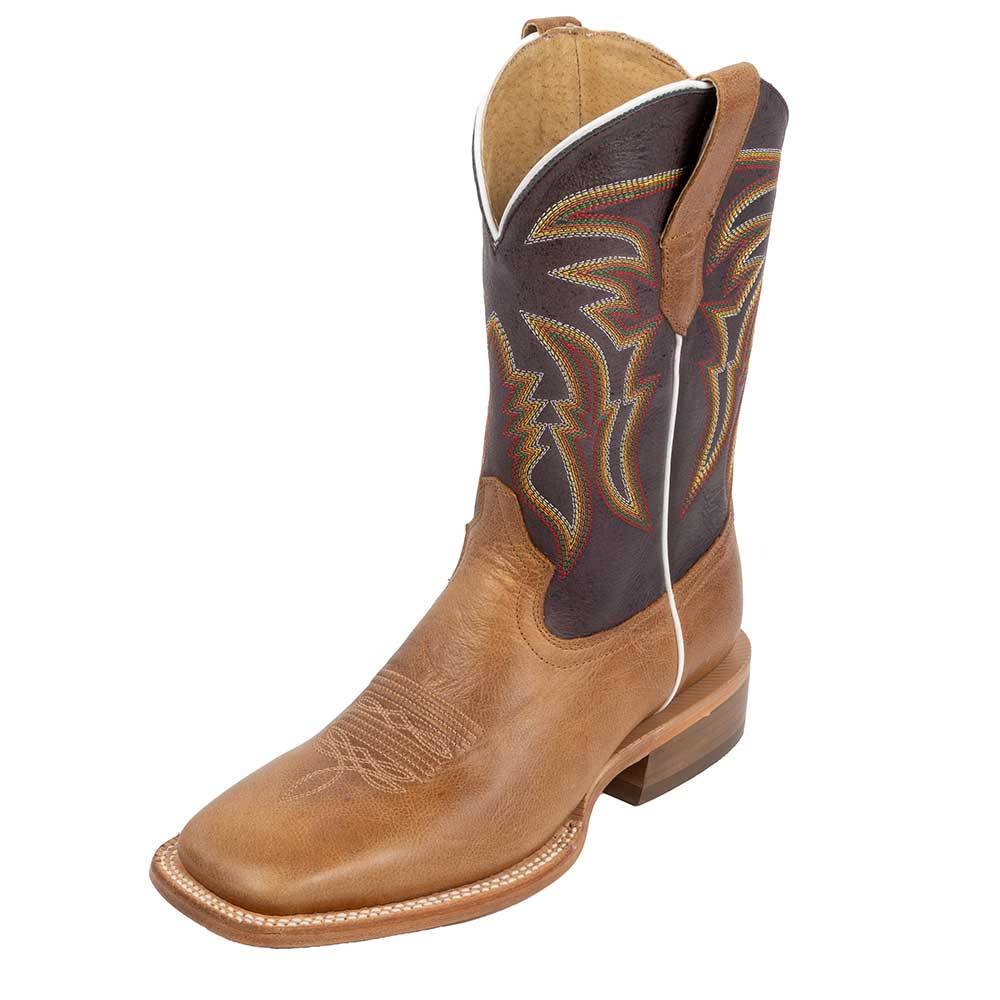 RW Ranch Tuscan Tan Cowhide Boot MEN - Footwear - Western Boots R Watson   