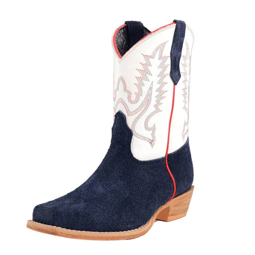 R. Watson Youth Navy Roughout Cutter Toe Boot KIDS - Footwear - Boots R Watson