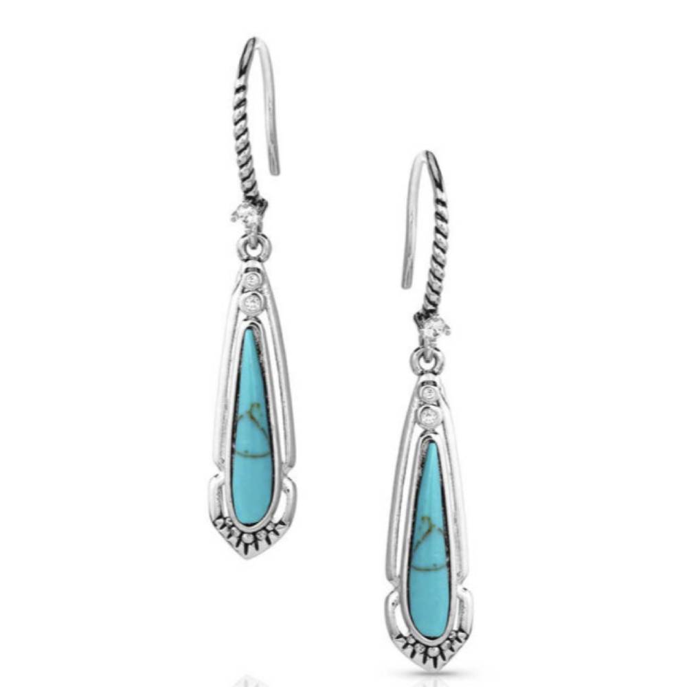 Montana Silversmiths Radiant Stream Turquoise Earrings WOMEN - Accessories - Jewelry - Earrings Montana Silversmiths   