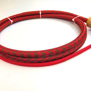 Double C Customs 8' Nylon Whip Tack - Whips, Crops & Quirts Double C Custom Whips Chocolate/Red  