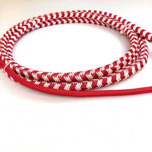Double C Customs 10' Nylon Whip Tack - Whips, Crops & Quirts Double C Custom Whips Imperial Red/White  