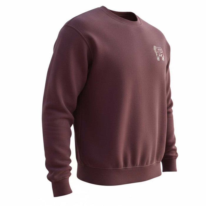 Teskey's Feed & Supply Crewneck Sweatshirt - Maroon