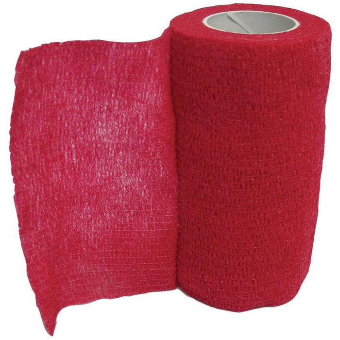 ASI Wrap-It-Up Cohesive Flexible Bandage – 4" x 5yd First Aid & Medical - Bandages ASI Red