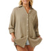 * Rip Curl Women's Premium Linen Shirt - FINAL SALE WOMEN - Clothing - Tops - Long Sleeved Rip Curl