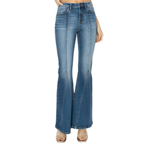 Risen High Rise Front Seam Flare Jeans - FINAL SALE WOMEN - Clothing - Jeans Risen Jeans