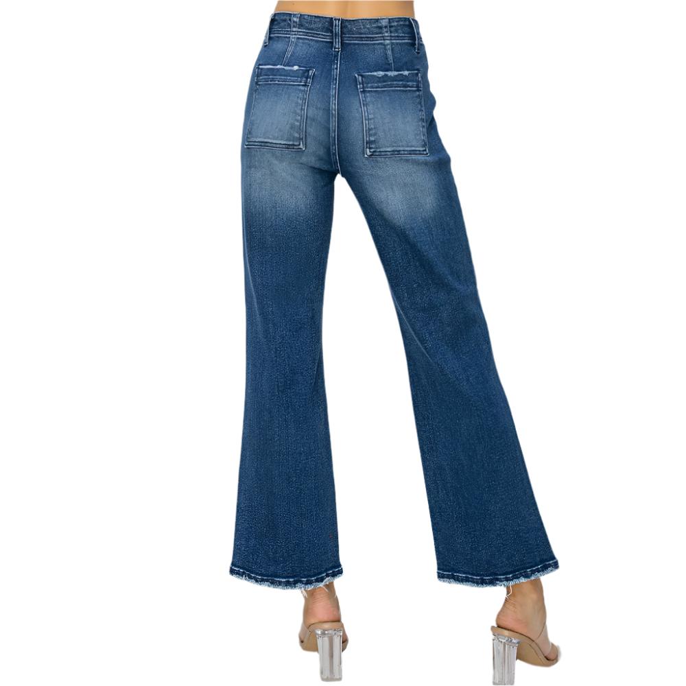 Risen High Rise Ankle Flare Jeans WOMEN - Clothing - Jeans Risen Jeans   