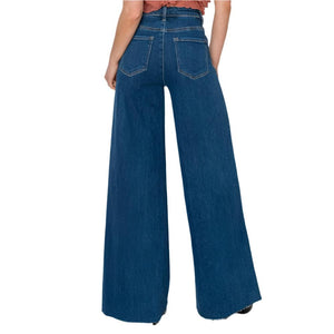 Risen High Rise Wide Palazzo Jeans WOMEN - Clothing - Jeans Risen Jeans