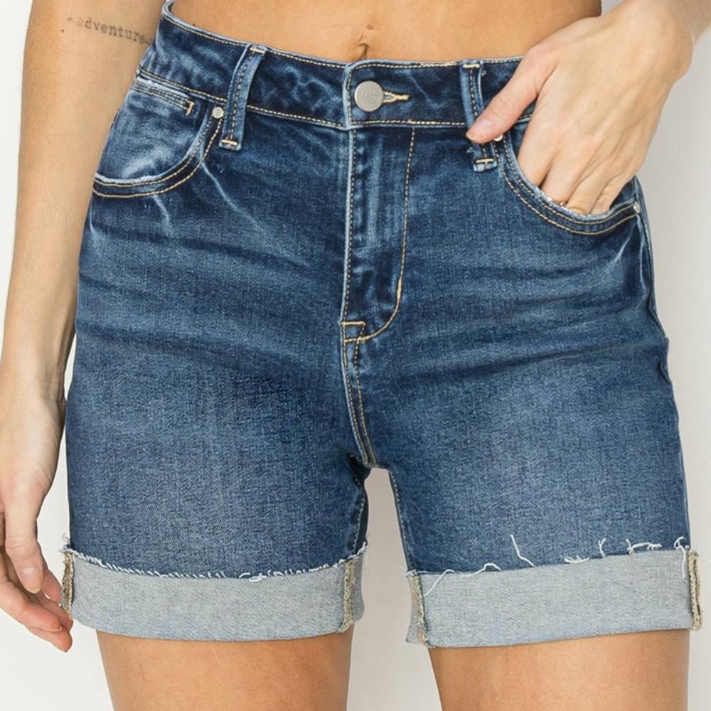 Risen High Rise Cuffed Short WOMEN - Clothing - Shorts Risen Jeans   