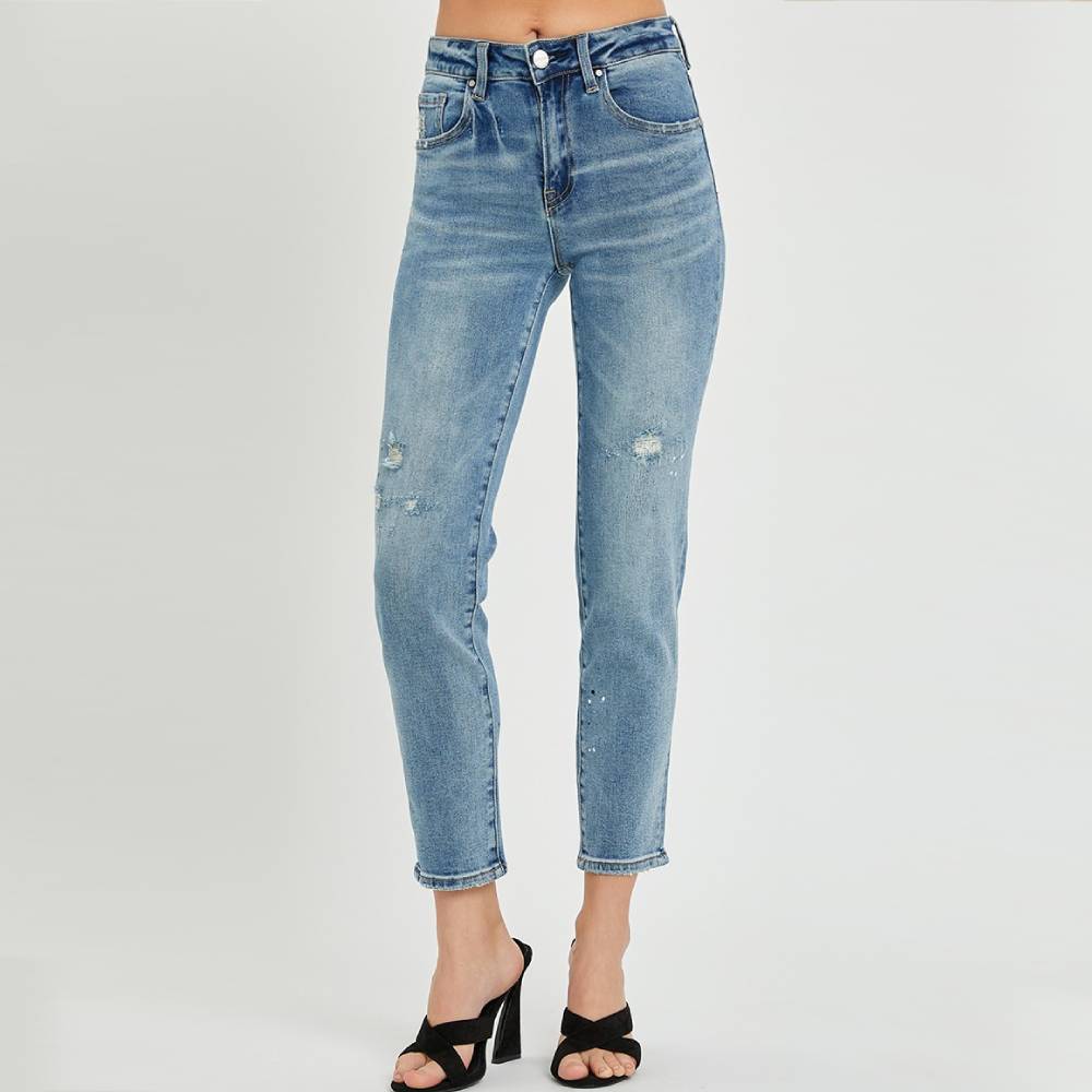 Risen Mid Rise Tapered Crop Jean WOMEN - Clothing - Jeans Risen Jeans   
