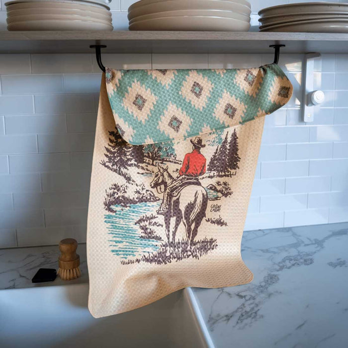 River Cowboy Reversible Kitchen Towel