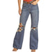 Rock & Roll Denim Women's Distressed Jean - FINAL SALE WOMEN - Clothing - Jeans Panhandle