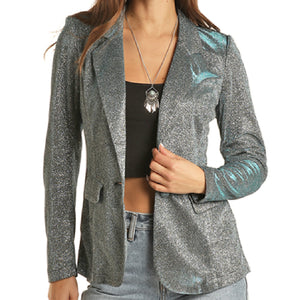 Rock & Roll Women's Iridescent Blazer WOMEN - Clothing - Sweaters & Cardigans Panhandle   