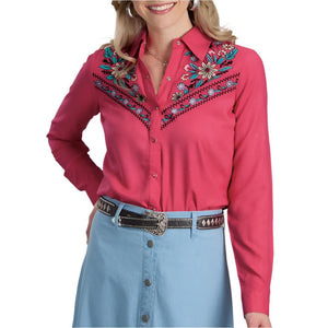 Roper Women's Embroidered Challis Blouse