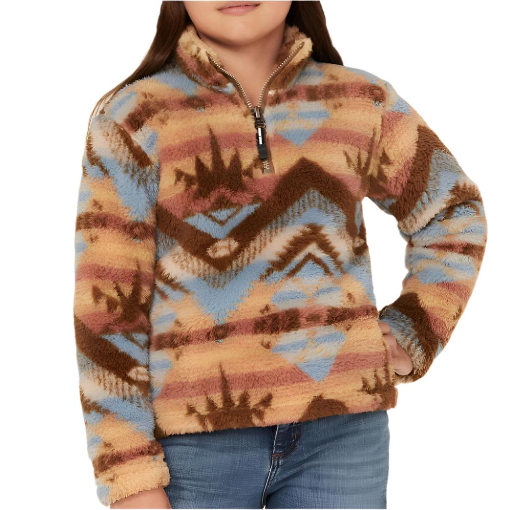 Roper Girls Aztec Fleece Pullover KIDS - Girls - Clothing - Sweatshirts & Hoodies Roper Apparel & Footwear   