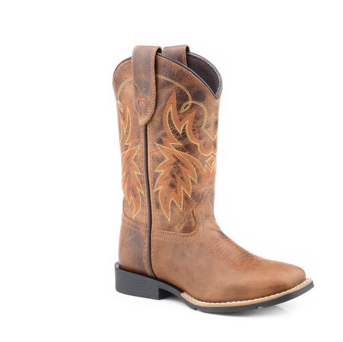 Roper Kids Square Toe Wilder2 Basic Leather Boot