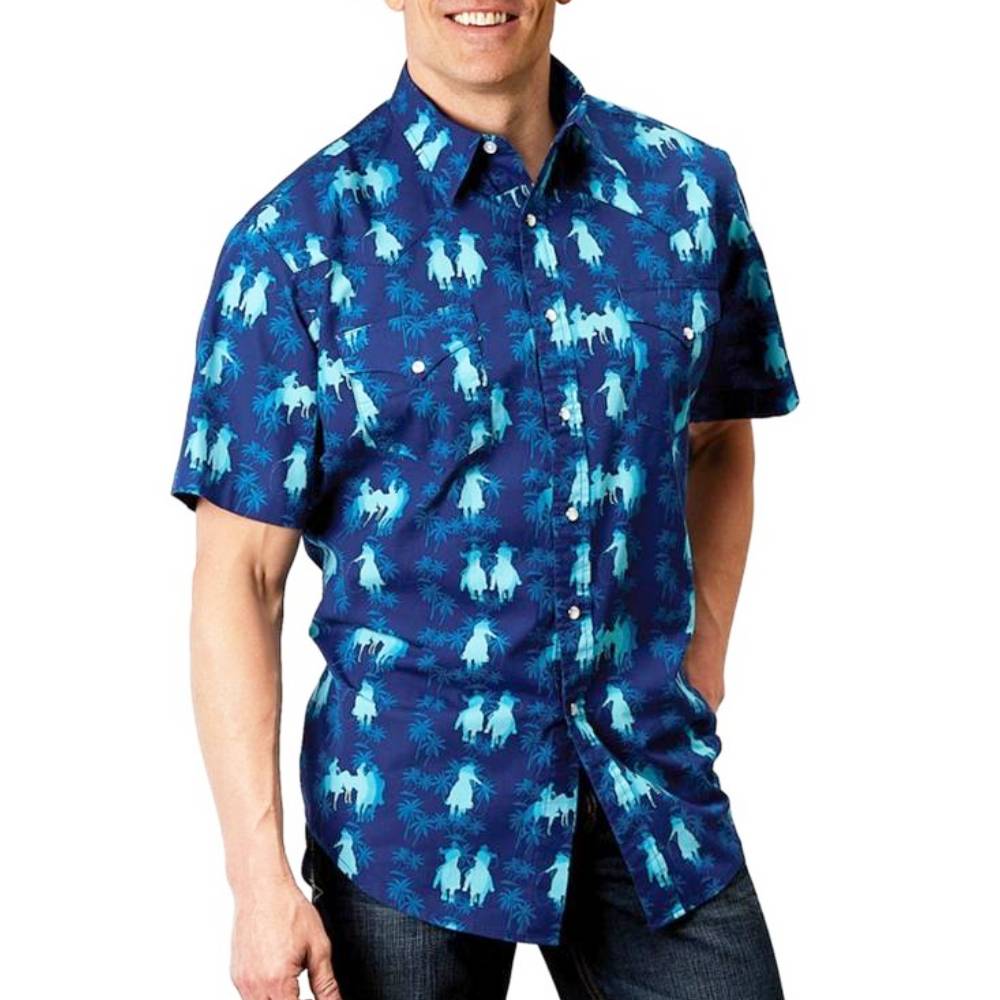 Roper Men's Hawaiian Cowboy Pearl Snap Shirt - Teskeys