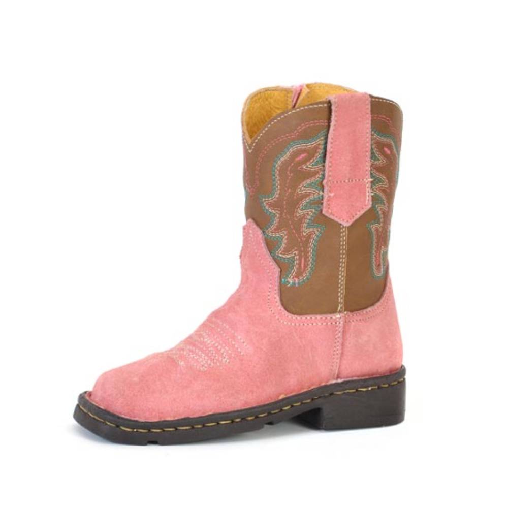 Roper Girl's Pink Suede Western Boot KIDS - Footwear - Boots Roper Apparel & Footwear 5  