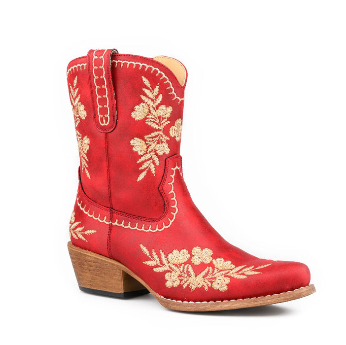 Roper Women's Faux Leather Floral Shorty