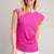 Ruched Round Neck Blouse WOMEN - Clothing - Tops - Short Sleeved Glam   