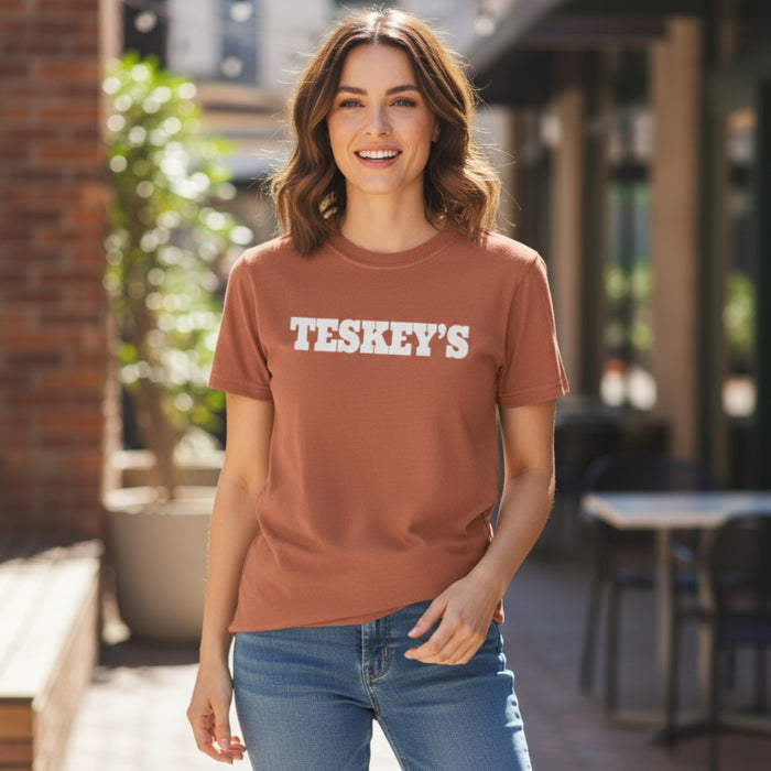 Teskey's Plain Logo Tee - Yam