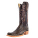 R. Watson Men's Golden Chocolate Caiman Belly Cutter Toe Boot - FINAL SALE MEN - Footwear - Exotic Western Boots R Watson