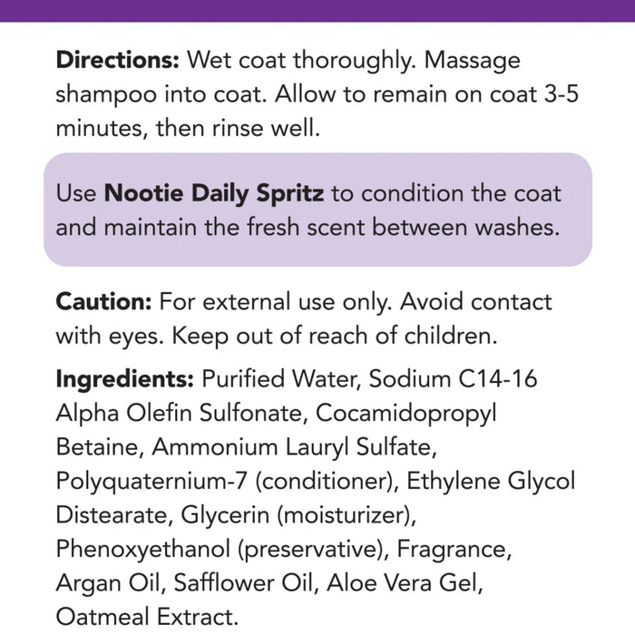 Nootie Dog and Cat Restoring Pet Shampoo