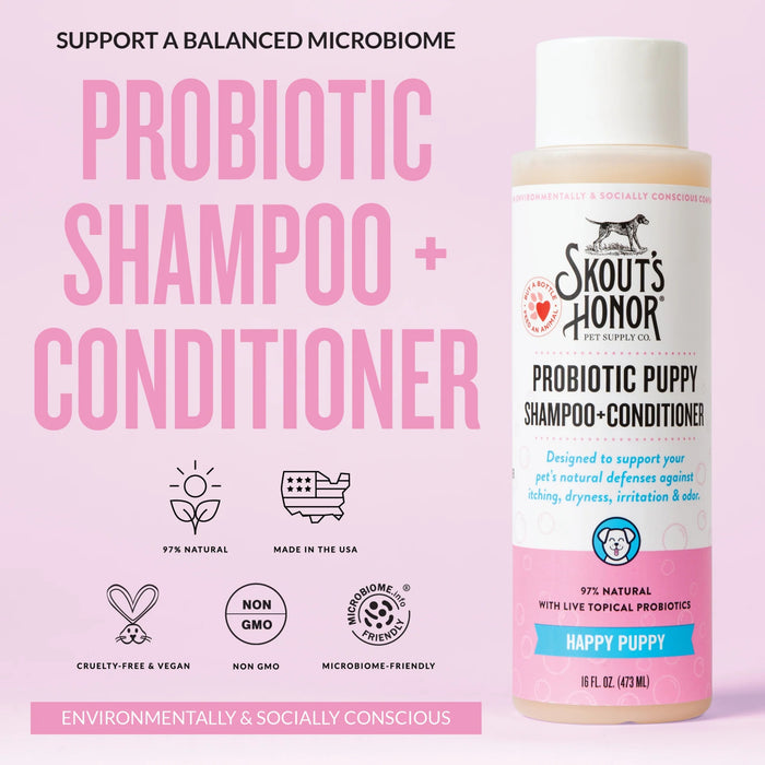 Skout's Honor Probiotic Puppy Shampoo and Conditioner